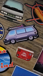 Van with Surfboards