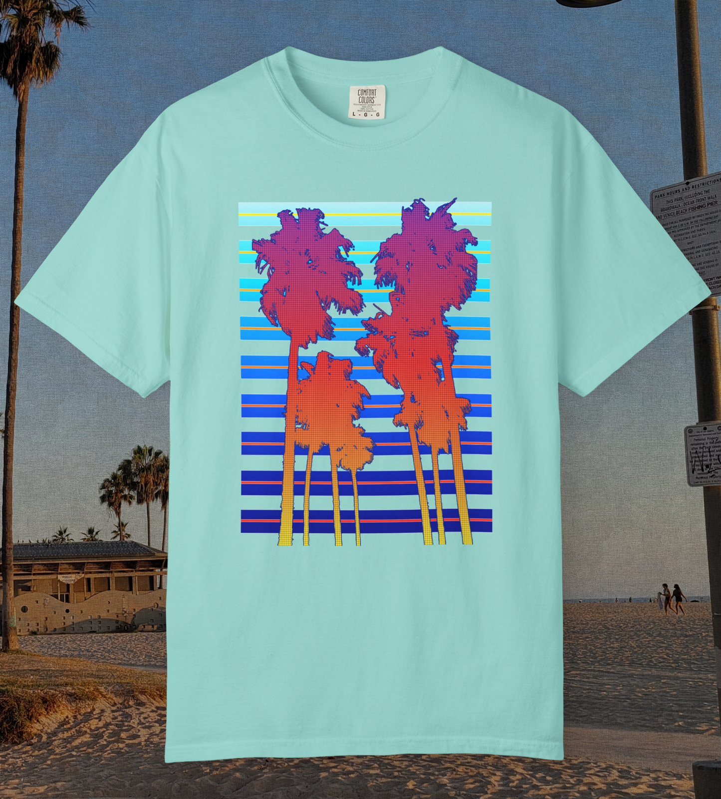 Neon Palm Trees