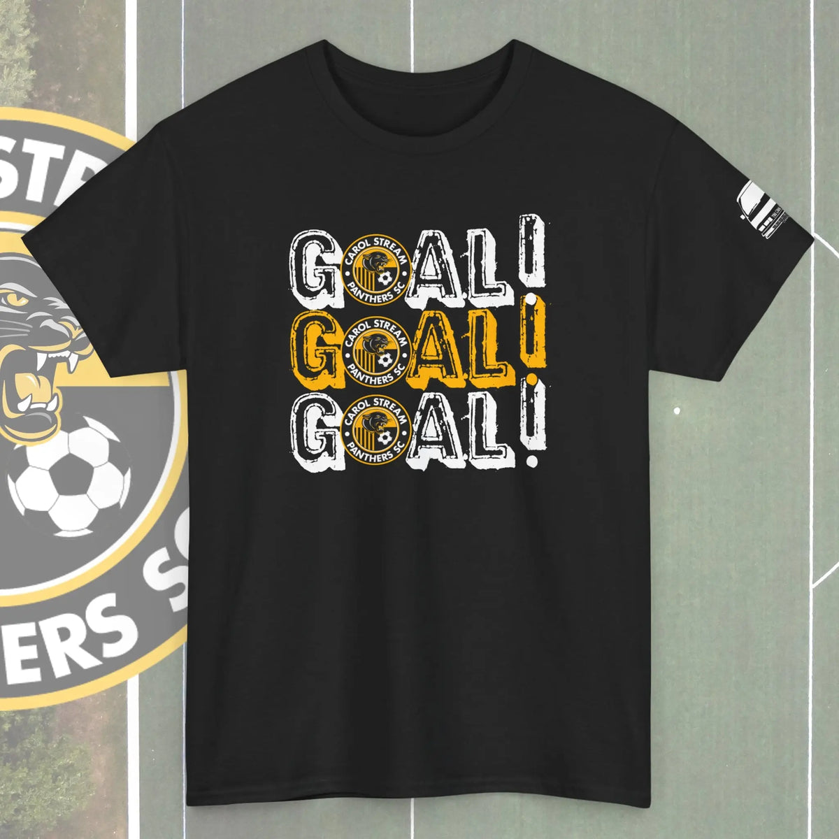Carol Stream Panthers Soccer Club Goal! T-shirt